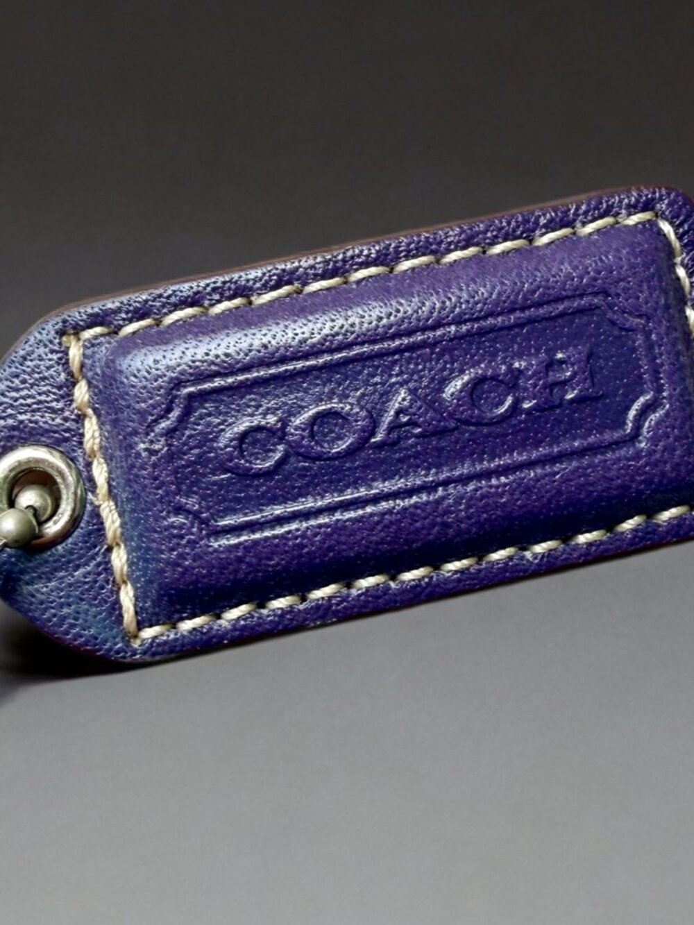 Coach Purple Signature Canvas Suede Demi Buckle Shoulder Bag 6362 - Picture 10 of 11